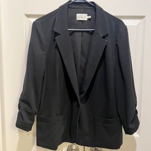 ELIZA J Ruched Sleeve Blazer Size XL